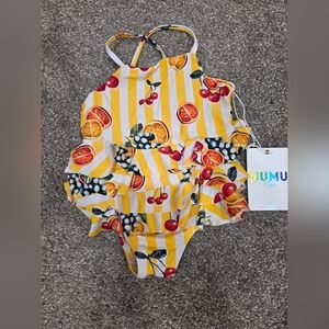 BNWT MuMu Mini 2T Kids One Piece Bathing Suit